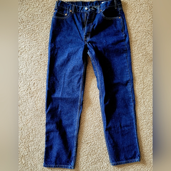 RARE Made in USA Levi's Jeans, Dark Indigo, 550, Relaxed Fit. - Picture 1 of 9